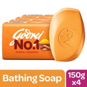 GODREJ NO 1 SANDAL AND TURMERIC 4X150GM