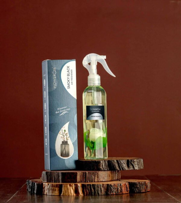 FLOWEROM AIR FRESHNER SPRAY SMOKEY BLACK
